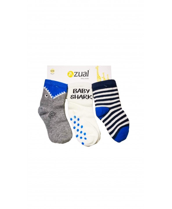 Zual бебешки чорапи 3 чифта 12-18 мес. момче